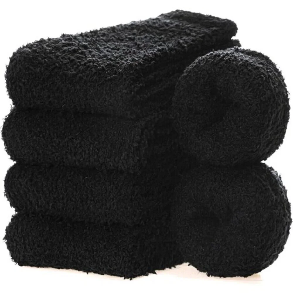 MQELONG Women’s Super Soft Fuzzy Sleeping Socks 5-Pair Cozy Warm Size 5-10
